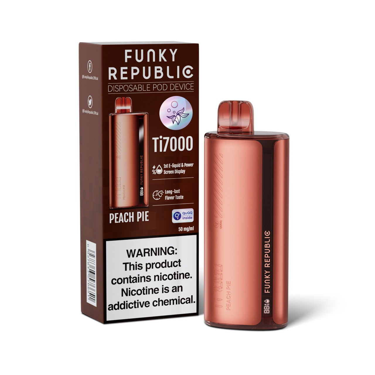 Funky Republic TI7000 EB Disposable Vape Wholesale - 1 Box / 5pcs