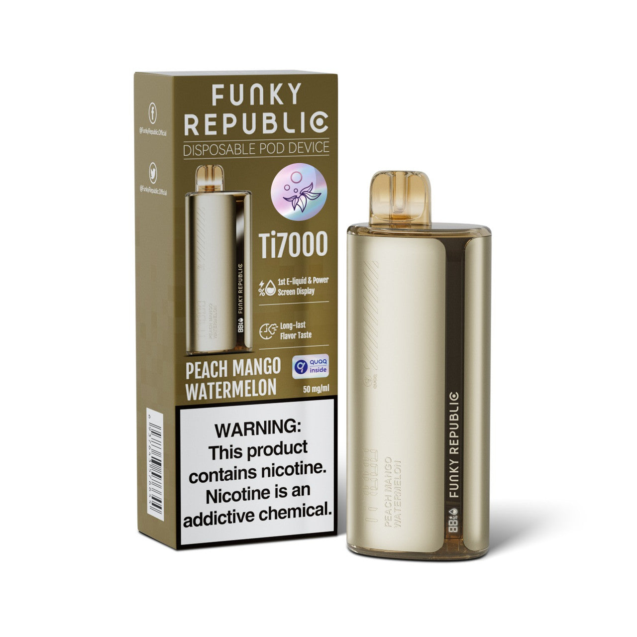Funky Republic TI7000 EB Disposable Vape Wholesale - 1 Box / 5pcs