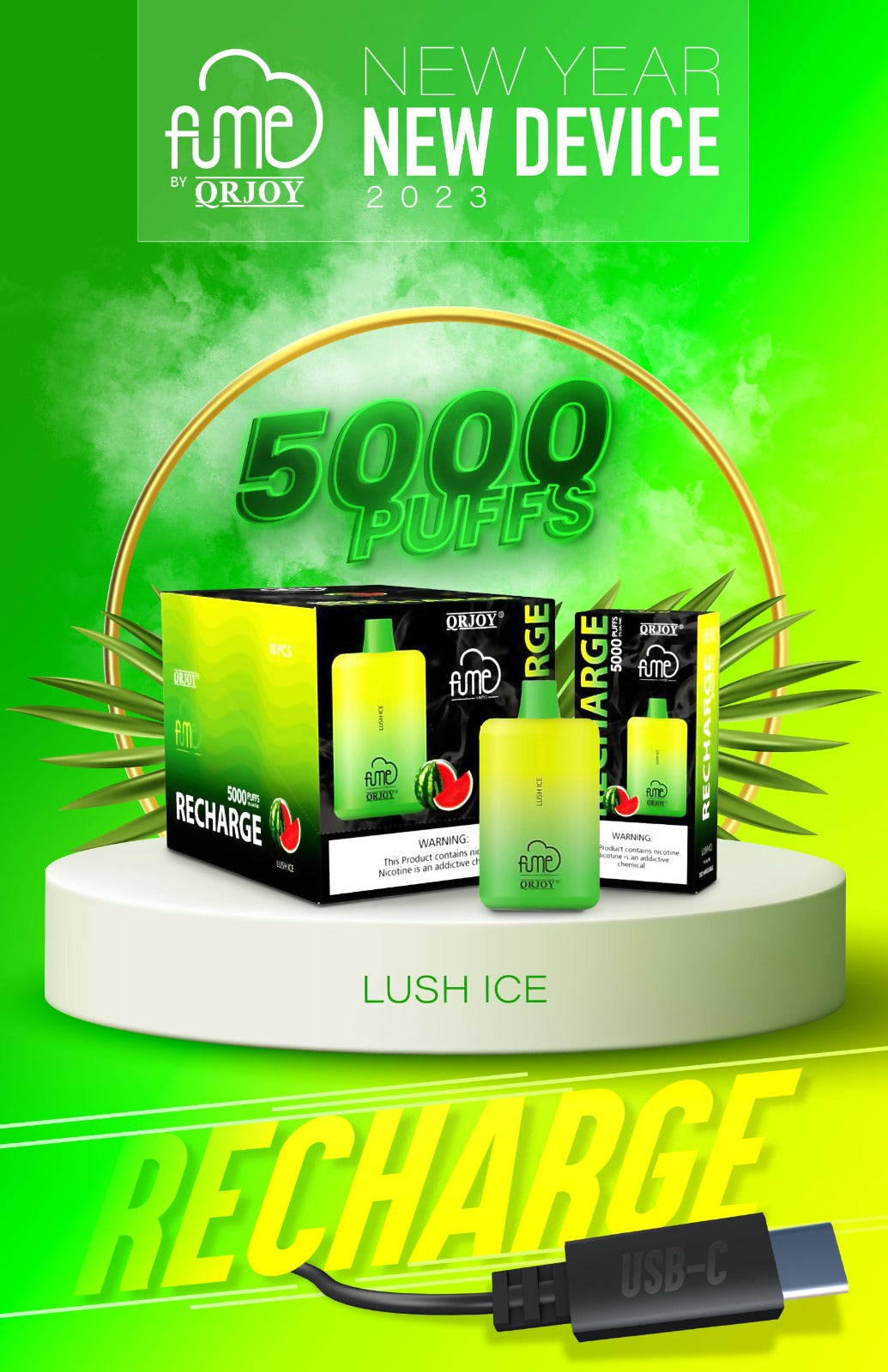 Fume Recharge 5000 Puffs Disposable Vape Wholesale - 1 Box / 10pcs ...
