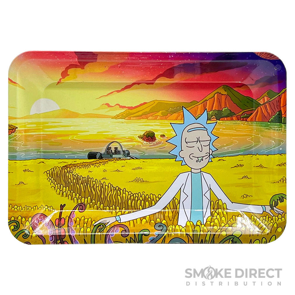 Rick And Morty Rolling Tray  Rick Design - Smoke Direct Distro Wholesale  Vapes