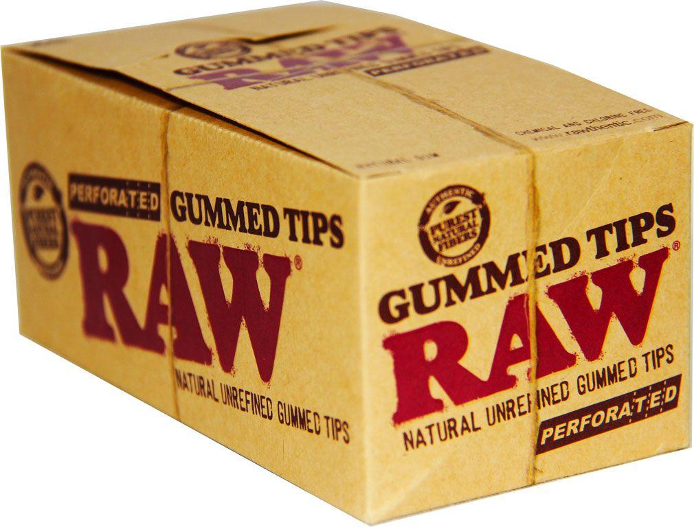Raw Perforated Gummed Tips - Pack of 24 - Smoker's World of Hollywood