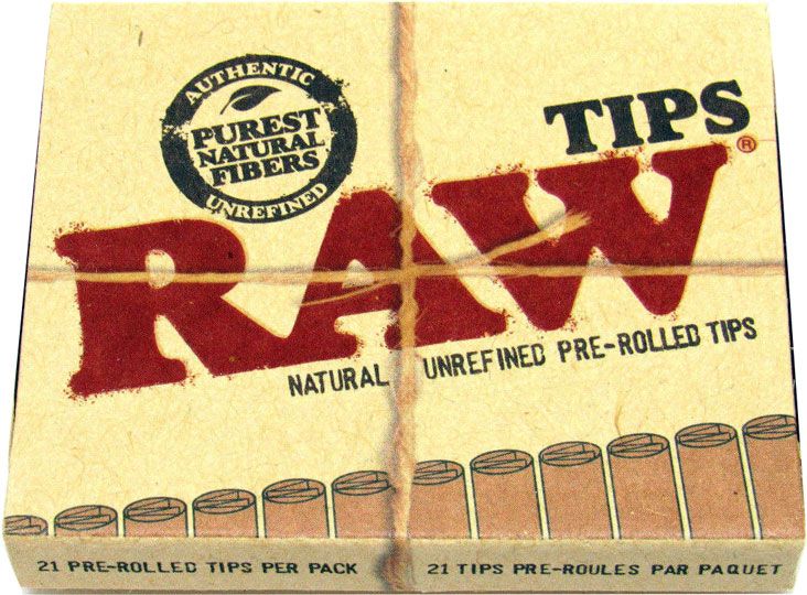Raw Pre-rolled Tips - Pack of 20 - Smoker's World of Hollywood